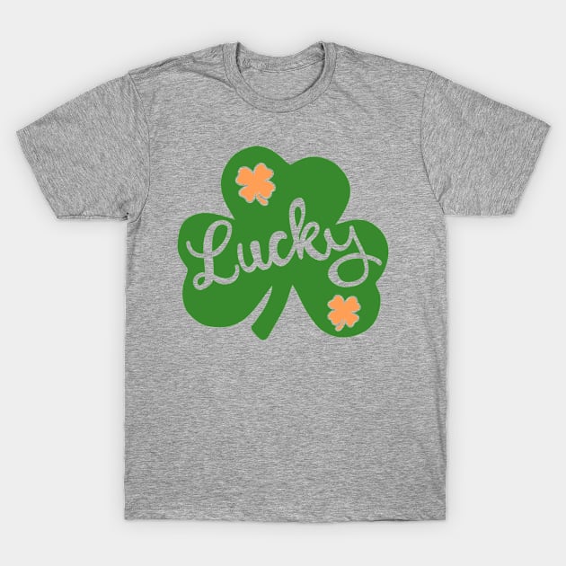 Lucky Clover Design T-Shirt by Daimon